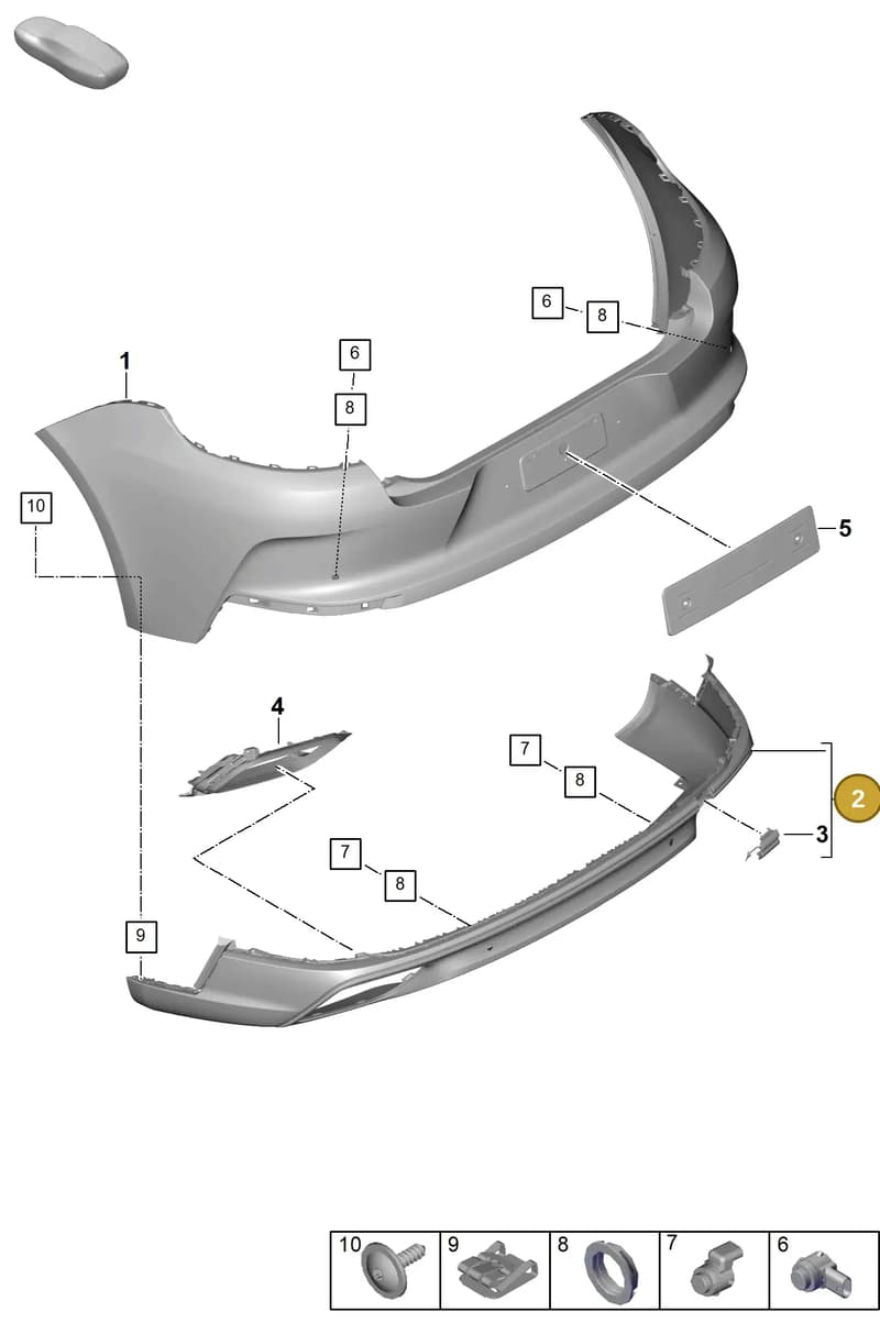 976807514Y — Porsche Panamera (2023-2025) diagram p62802500, position 2