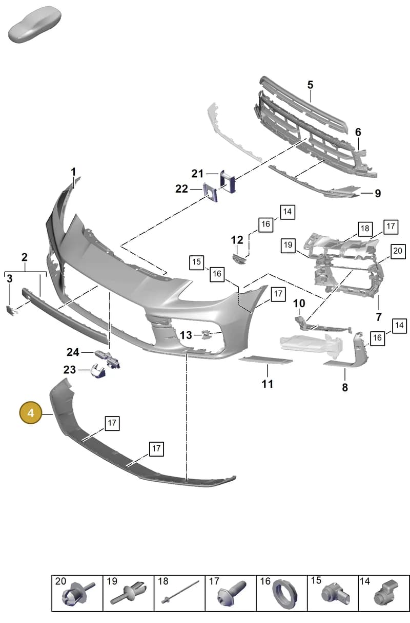 976807541AOK1 — Porsche Panamera (2023-2025) diagram p62802010, position 4