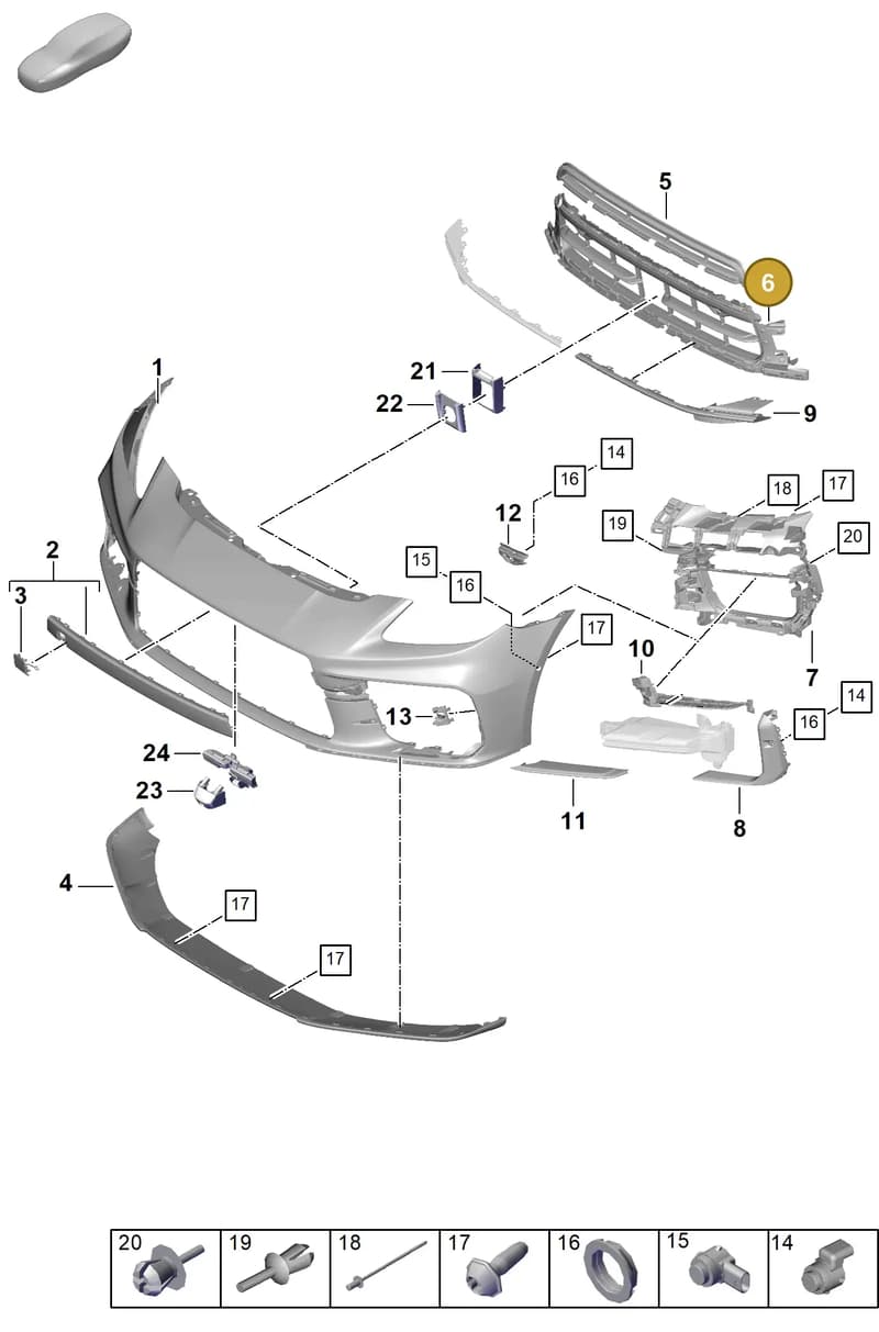976807683BOK1 — Porsche Panamera (2023-2025) diagram p62802010, position 6