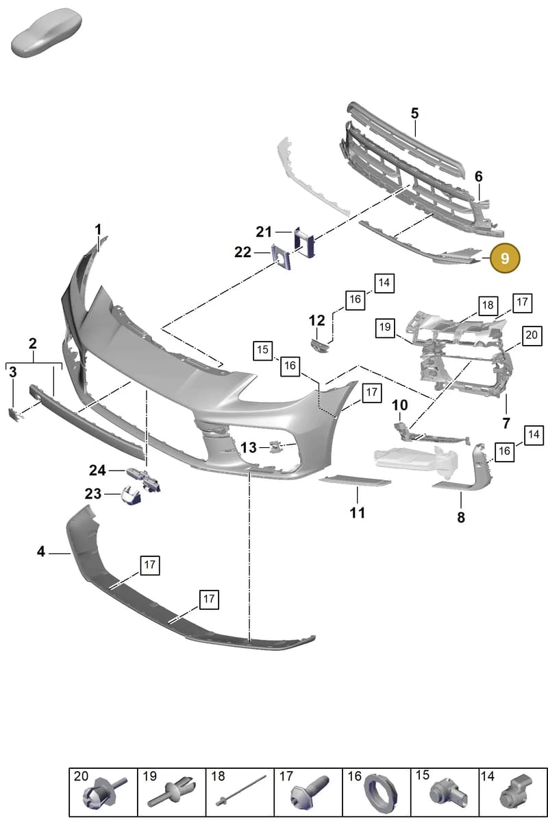 976807686OK1 — Porsche Panamera (2023-2025) diagram p62802010, position 9