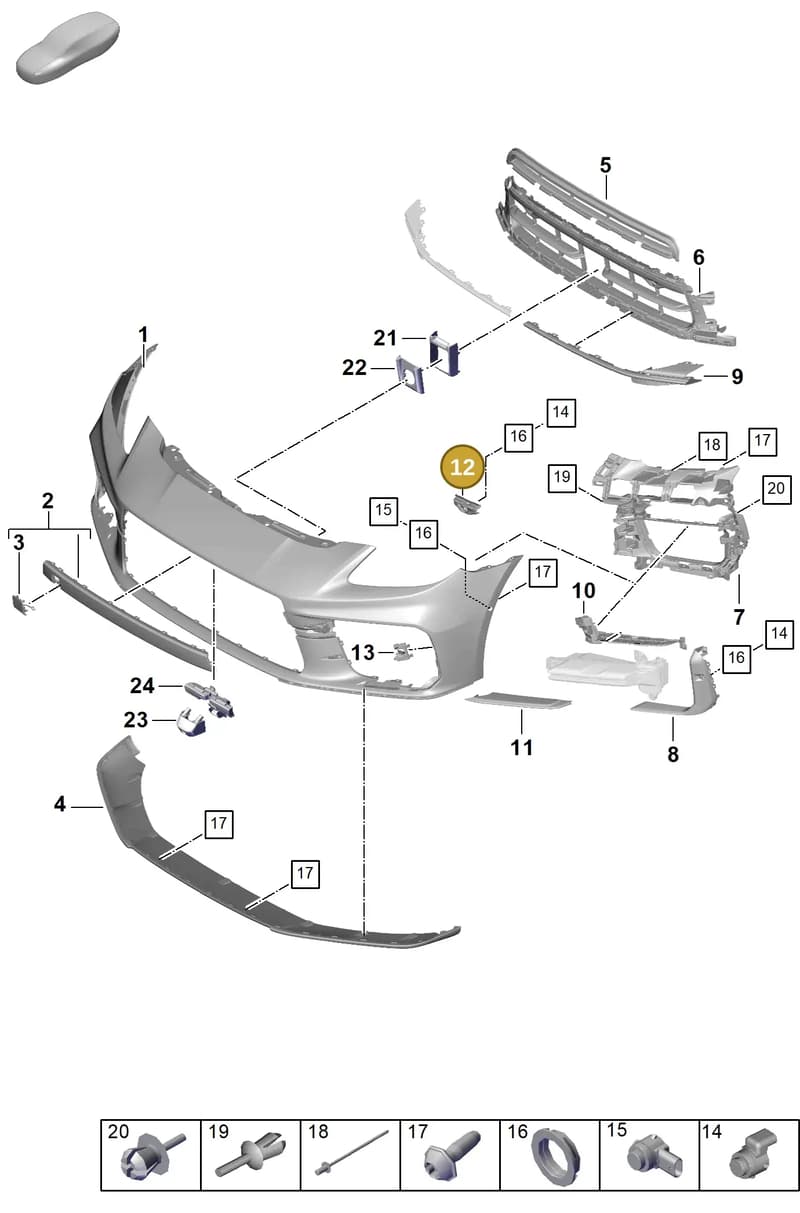 976807690A — Porsche Panamera (2023-2025) diagram p62802010, position 12