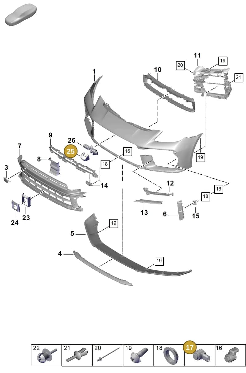 976807762OK1 — Porsche Panamera (2023-2025) diagram p62802020, position 17+25