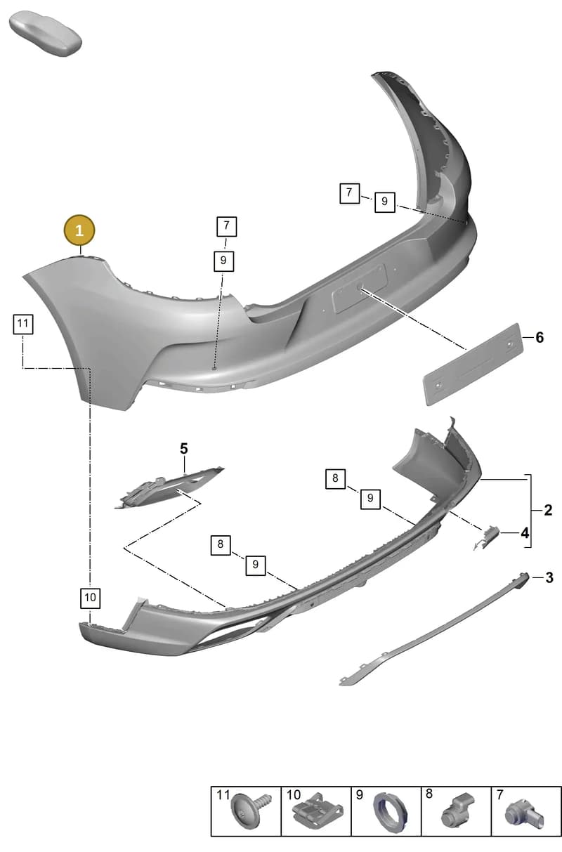 976807983AY — Porsche Panamera (2023-2025) diagram p62802510, position 1