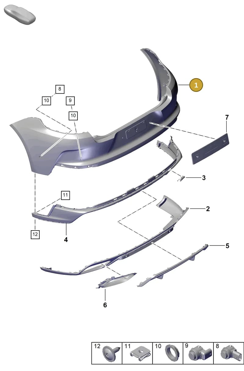 976807983AY — Porsche Panamera (2023-2025) diagram p62802520, position 1