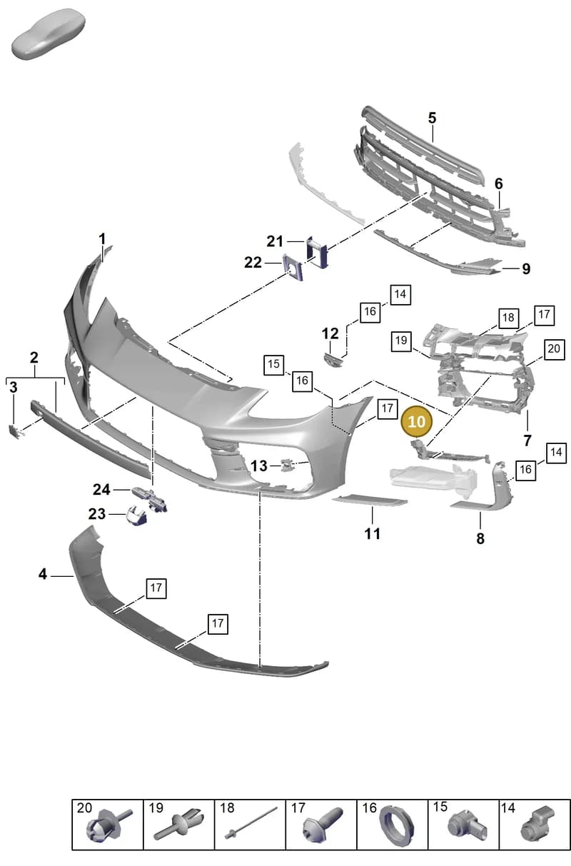 976807985AOK1 — Porsche Panamera (2023-2025) diagram p62802010, position 10