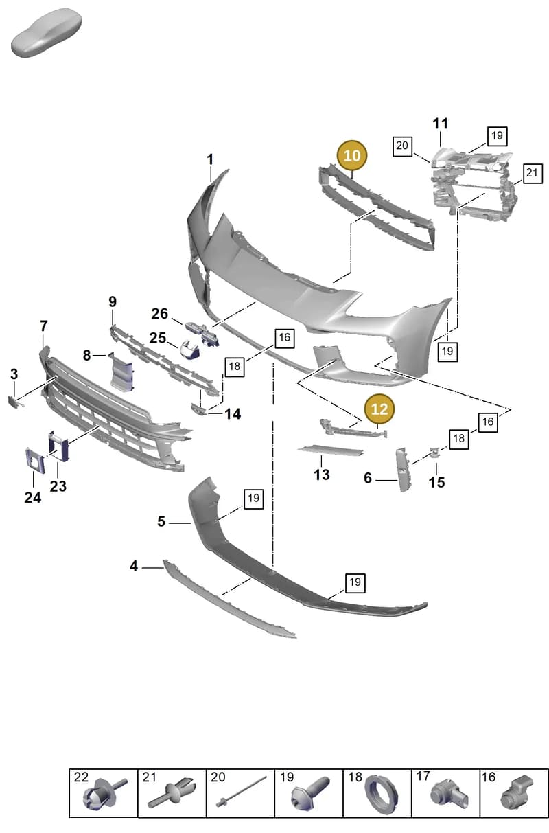 976807985BOK1 — Porsche Panamera (2023-2025) diagram p62802020, position 10+12