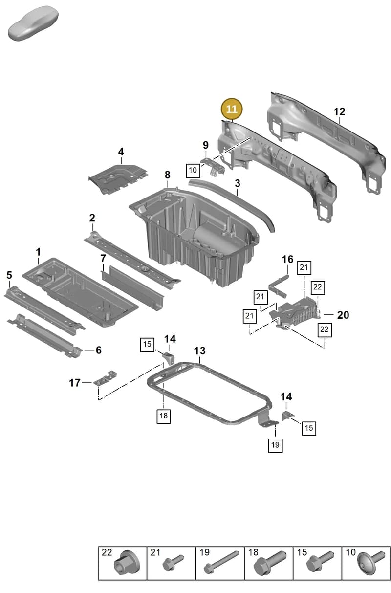 976813295YGRV — Porsche Panamera (2023-2025) diagram p62801250, position 11
