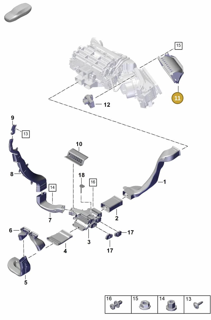 976815129 — Porsche Panamera (2023-2025) diagram p62813700, position 11