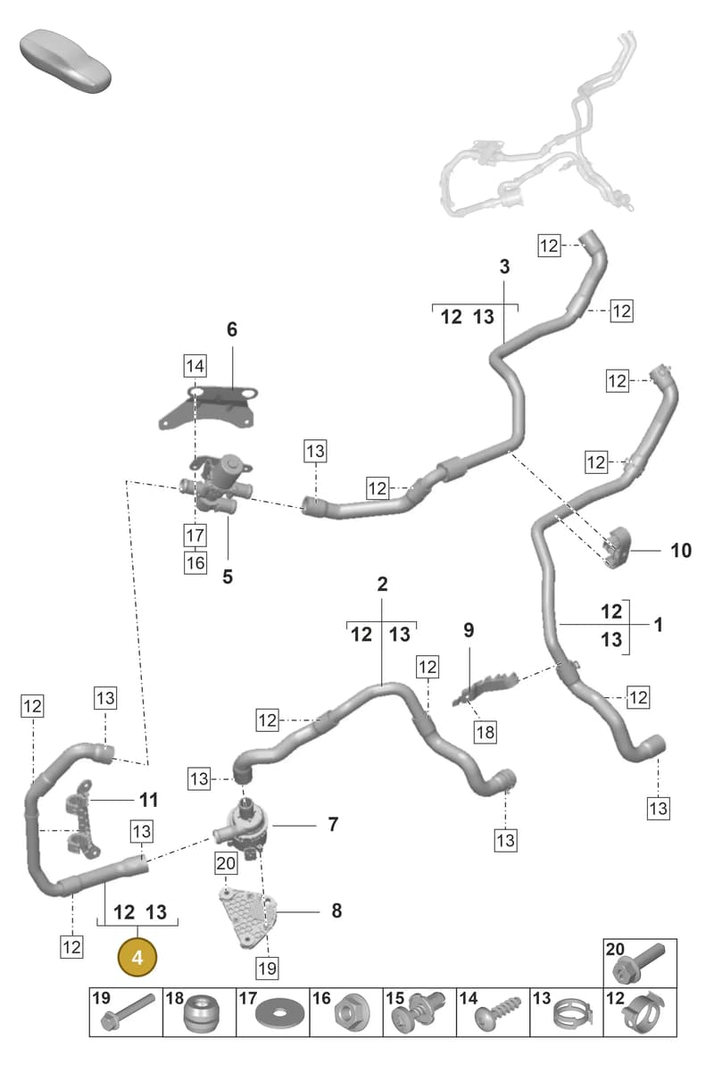 976819316C — Porsche Panamera (2023-2025) diagram p58813100, position 4