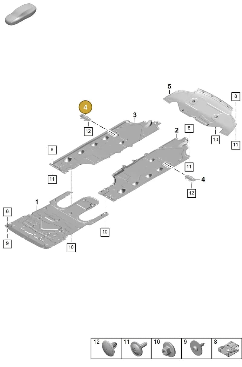 976825357A — Porsche Panamera (2023-2025) diagram p62801700, position 4