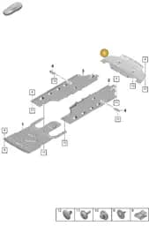 976825505A Porsche Underbody Trim