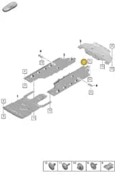 976825521C Porsche Underbody Trim