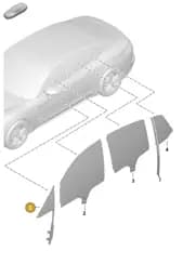 976845297A Porsche Side Window