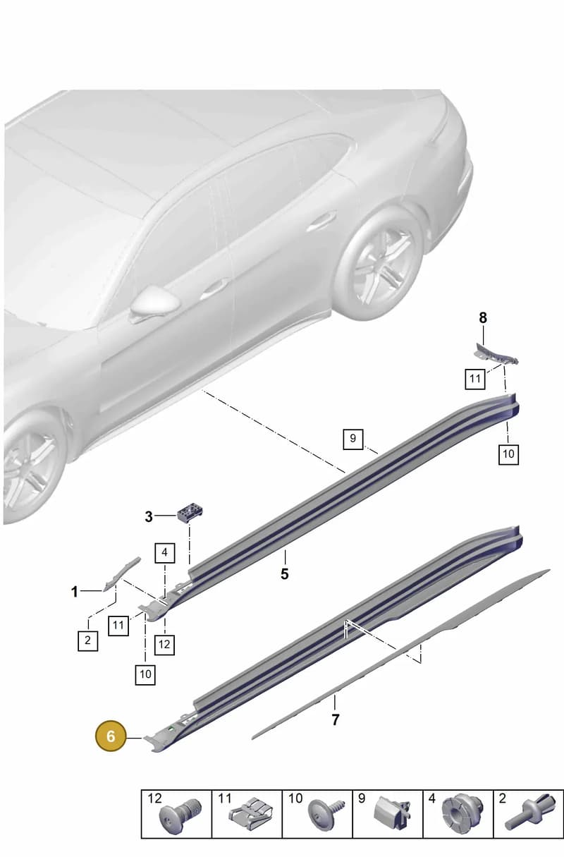 976854885YG2X — Porsche Panamera (2023-2025) diagram p62810200, position 6