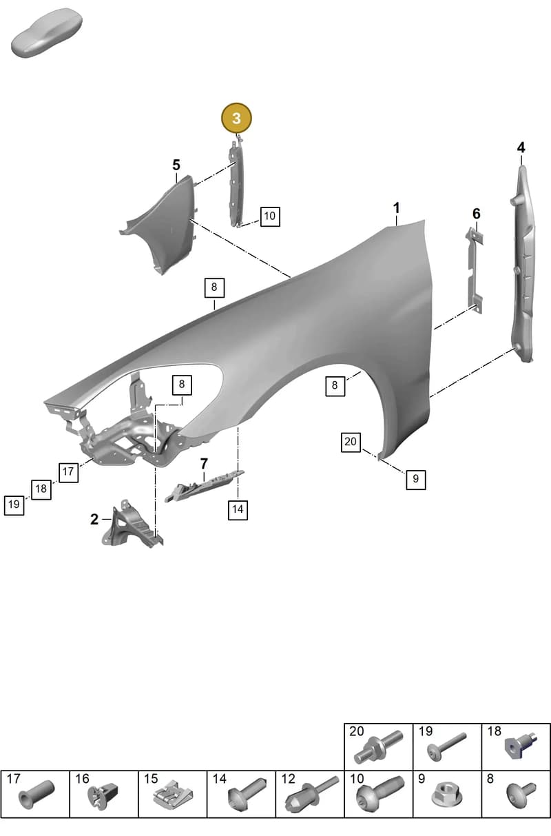 976854896EOK1 — Porsche Panamera (2023-2025) diagram p62801400, position 3