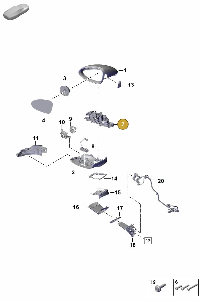 976857412 — Porsche Panamera (2023-2025) diagram p62809500, position 7