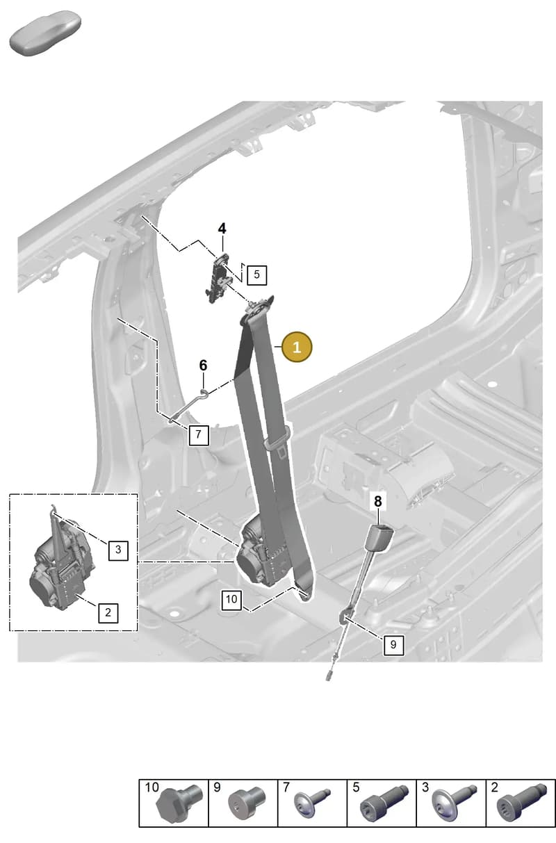 976857706CM3C — Porsche Panamera (2023-2025) diagram p62812000, position 1