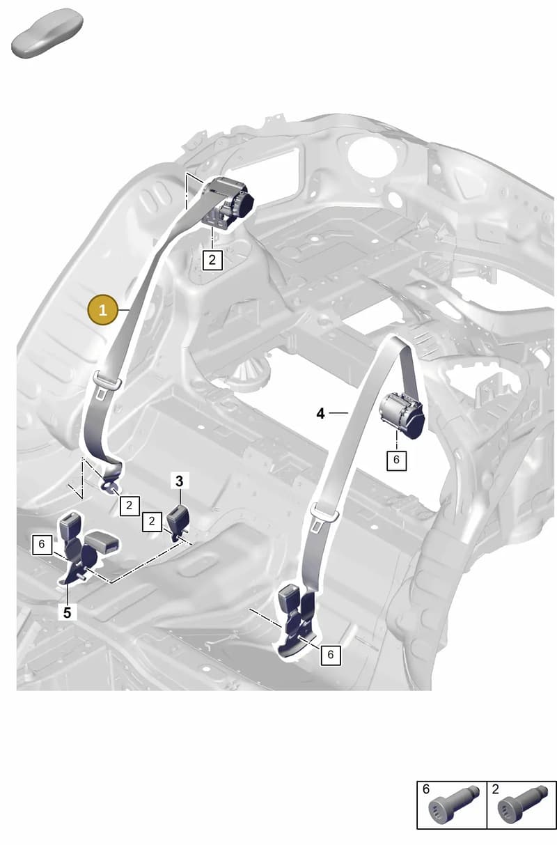 976857805AOO3 — Porsche Panamera (2023-2025) diagram p62812100, position 1