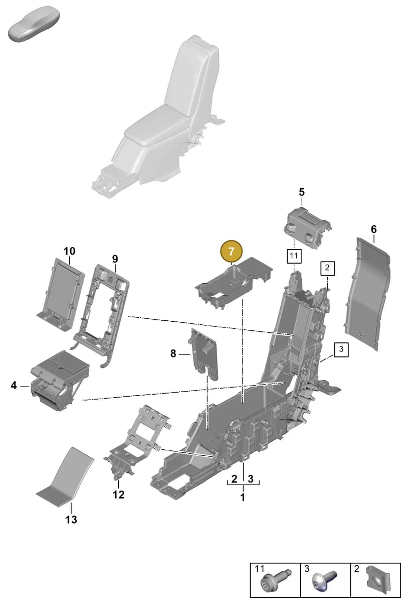 976858867 — Porsche Panamera (2023-2025) diagram p62809460, position 7