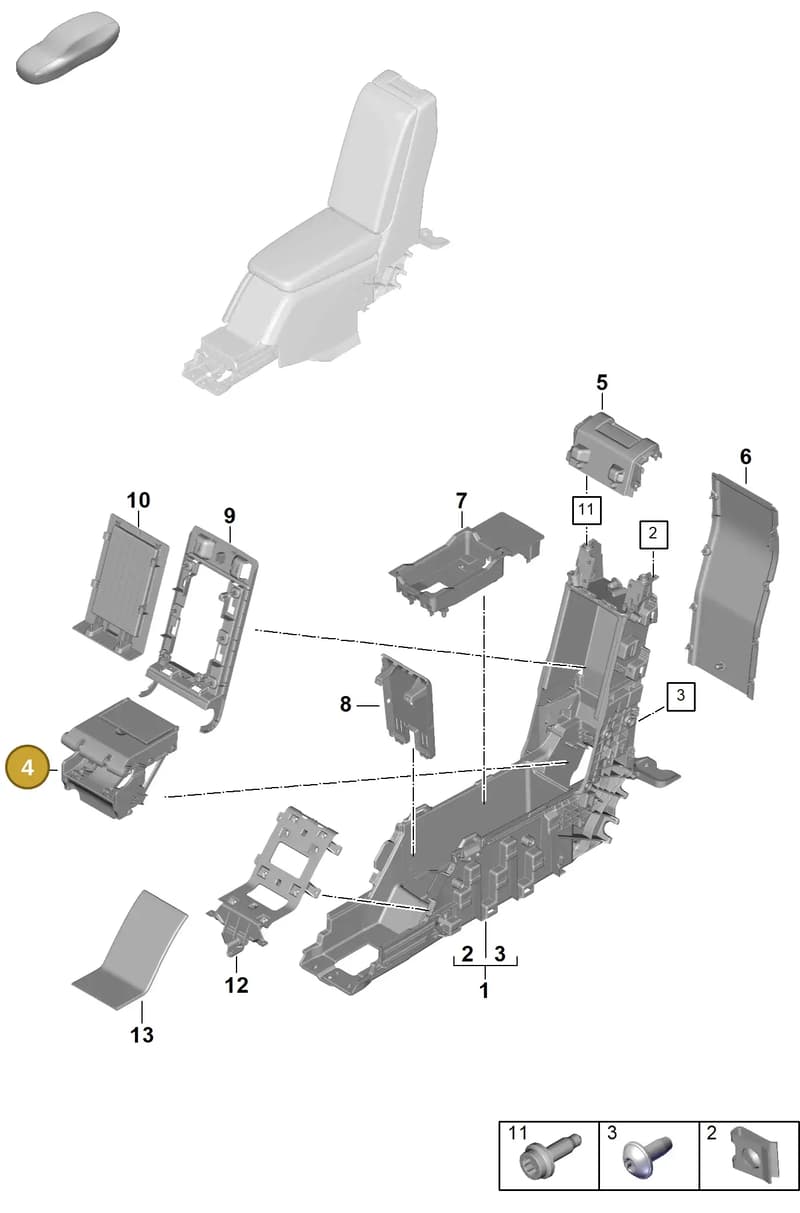976864107 — Porsche Panamera (2023-2025) diagram p62809460, position 4