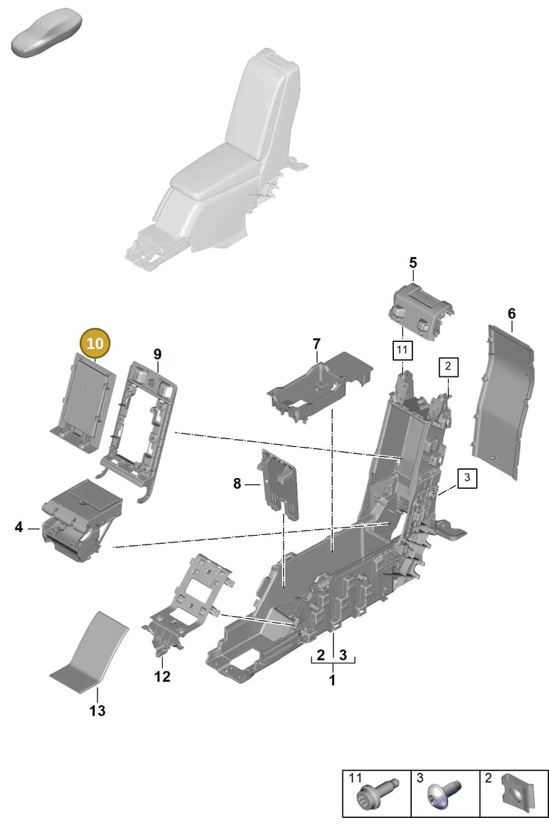 976864199 — Porsche Panamera (2023-2025) diagram p62809460, position 10