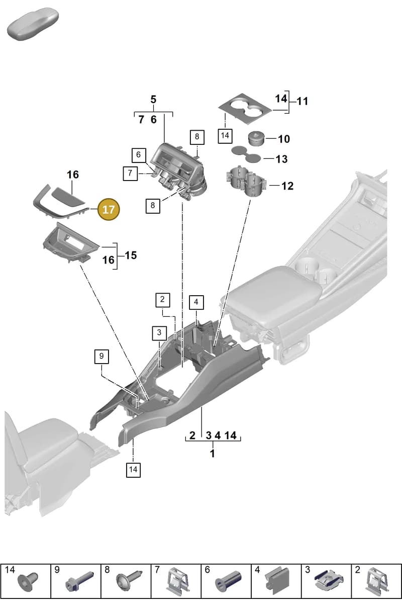 976864249DYU0 — Porsche Panamera (2023-2025) diagram p62809450, position 17