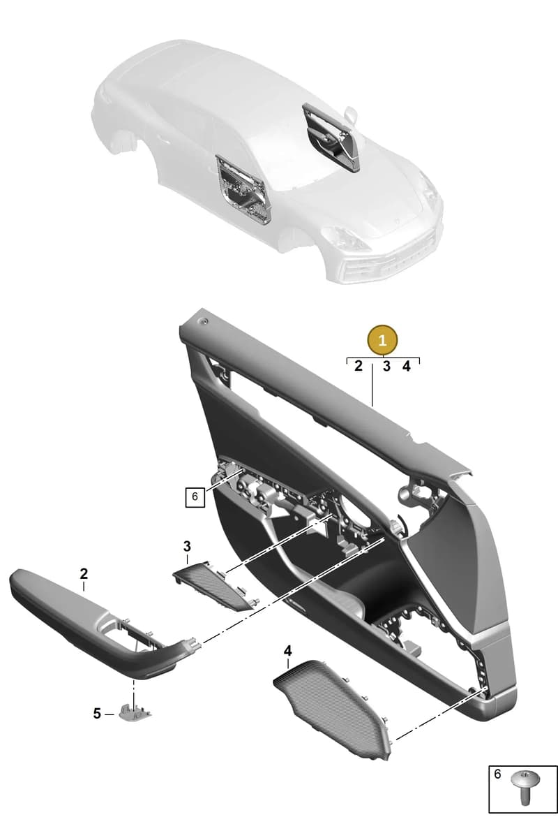 976867012ARIA0 — Porsche Panamera (2023-2025) diagram p62808000, position 1