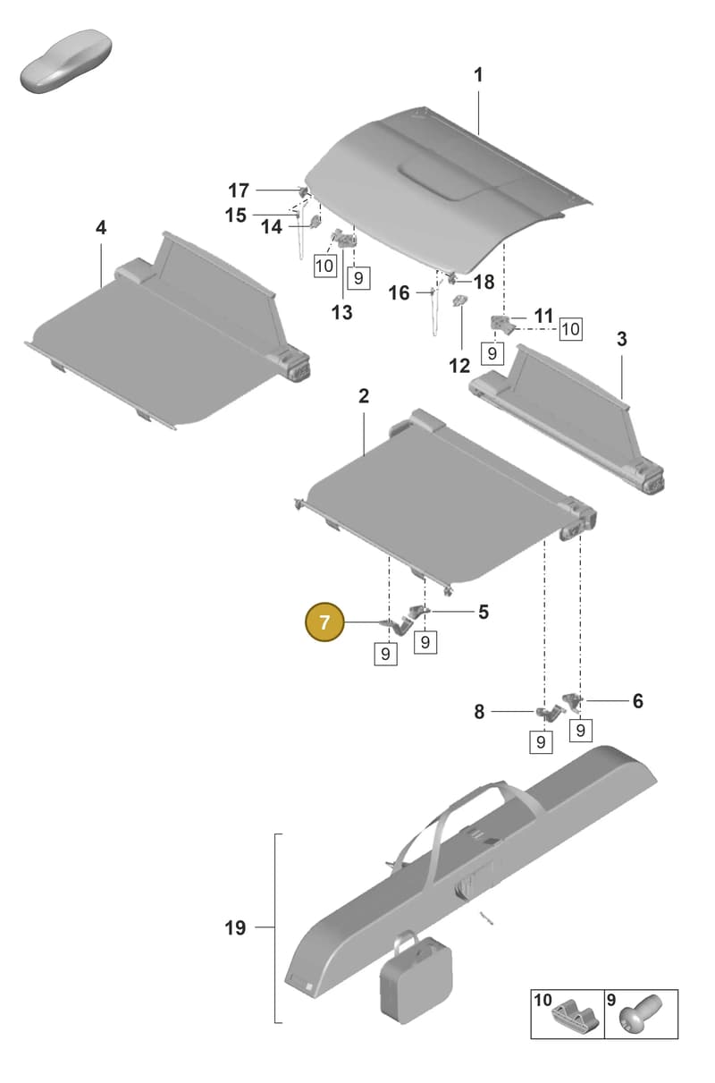 976867777ABLK — Porsche Panamera (2023-2025) diagram p58807450, position 7