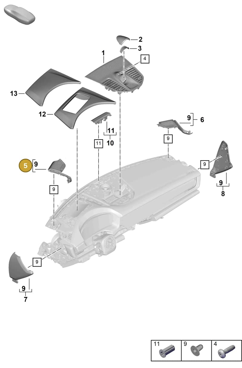 976868147BQ0 — Porsche Panamera (2023-2025) diagram p62809050, position 5
