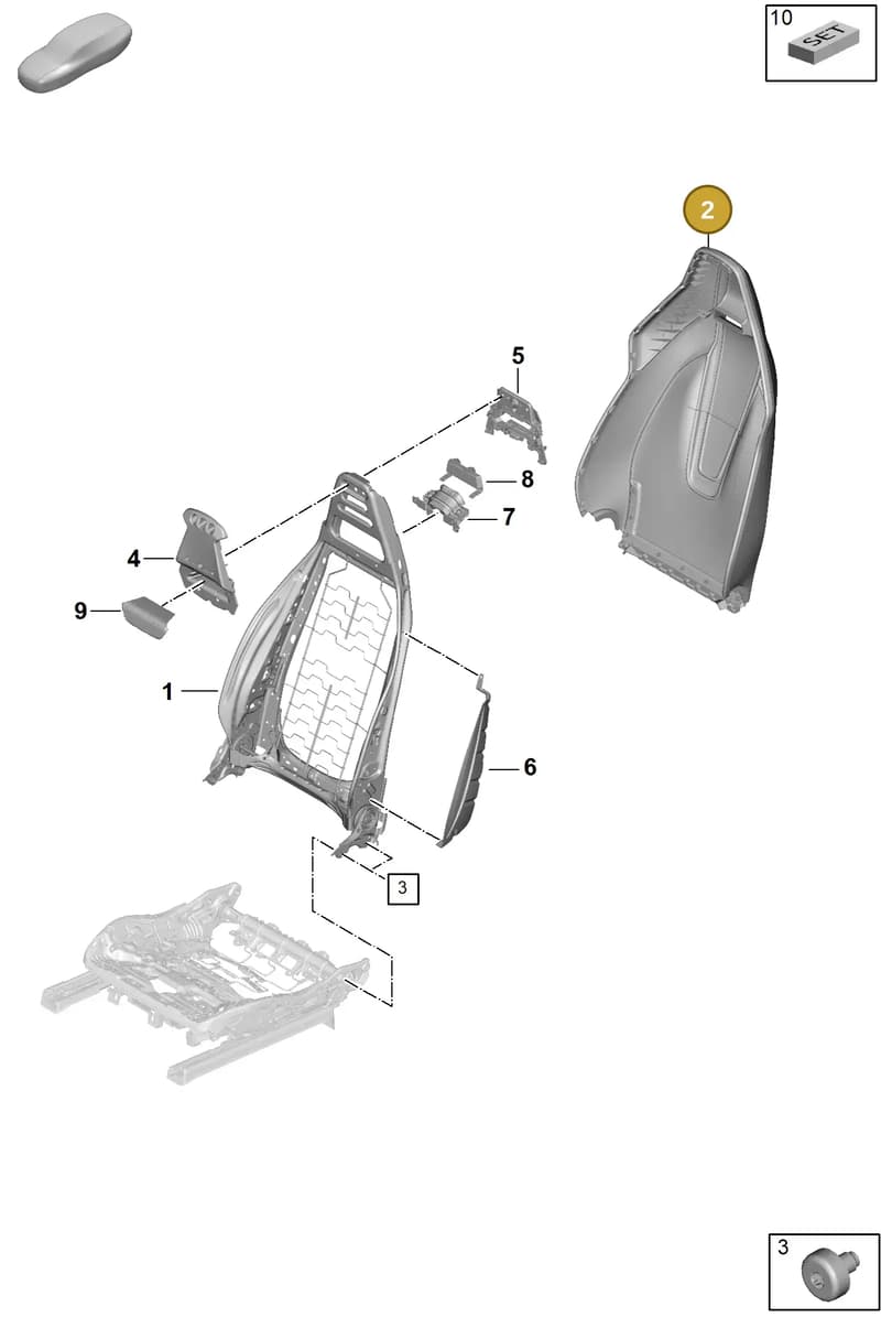 976881971ABBLK — Porsche Panamera (2023-2025) diagram p62817020, position 2