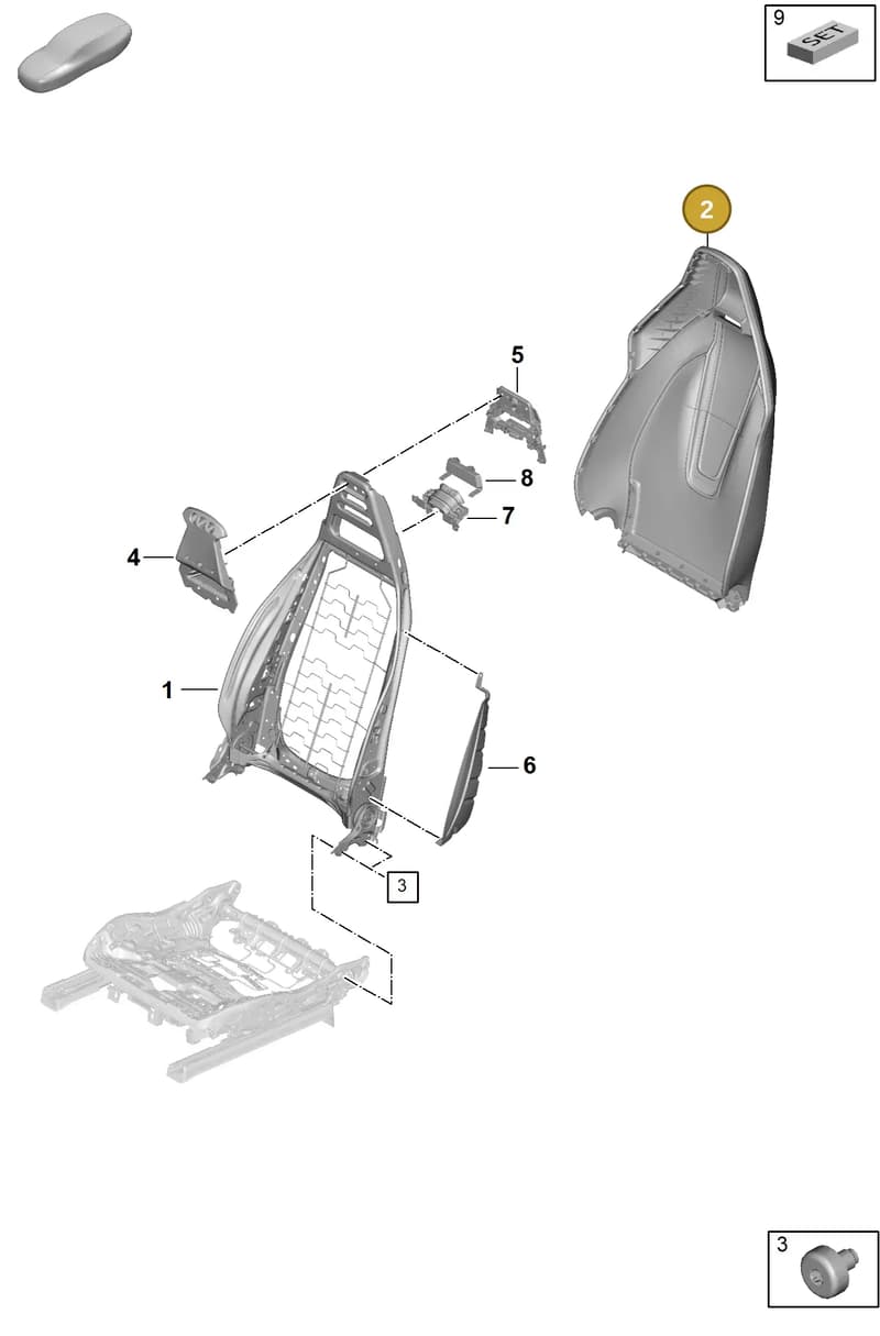 976881971ABBLK — Porsche Panamera (2023-2025) diagram p62817000, position 2