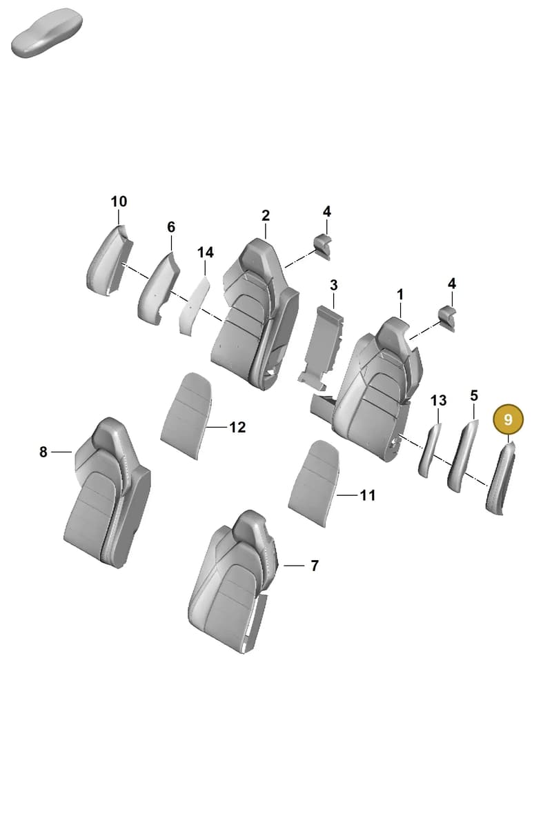976885745AQIA0 — Porsche Panamera (2023-2025) diagram p62818300, position 9