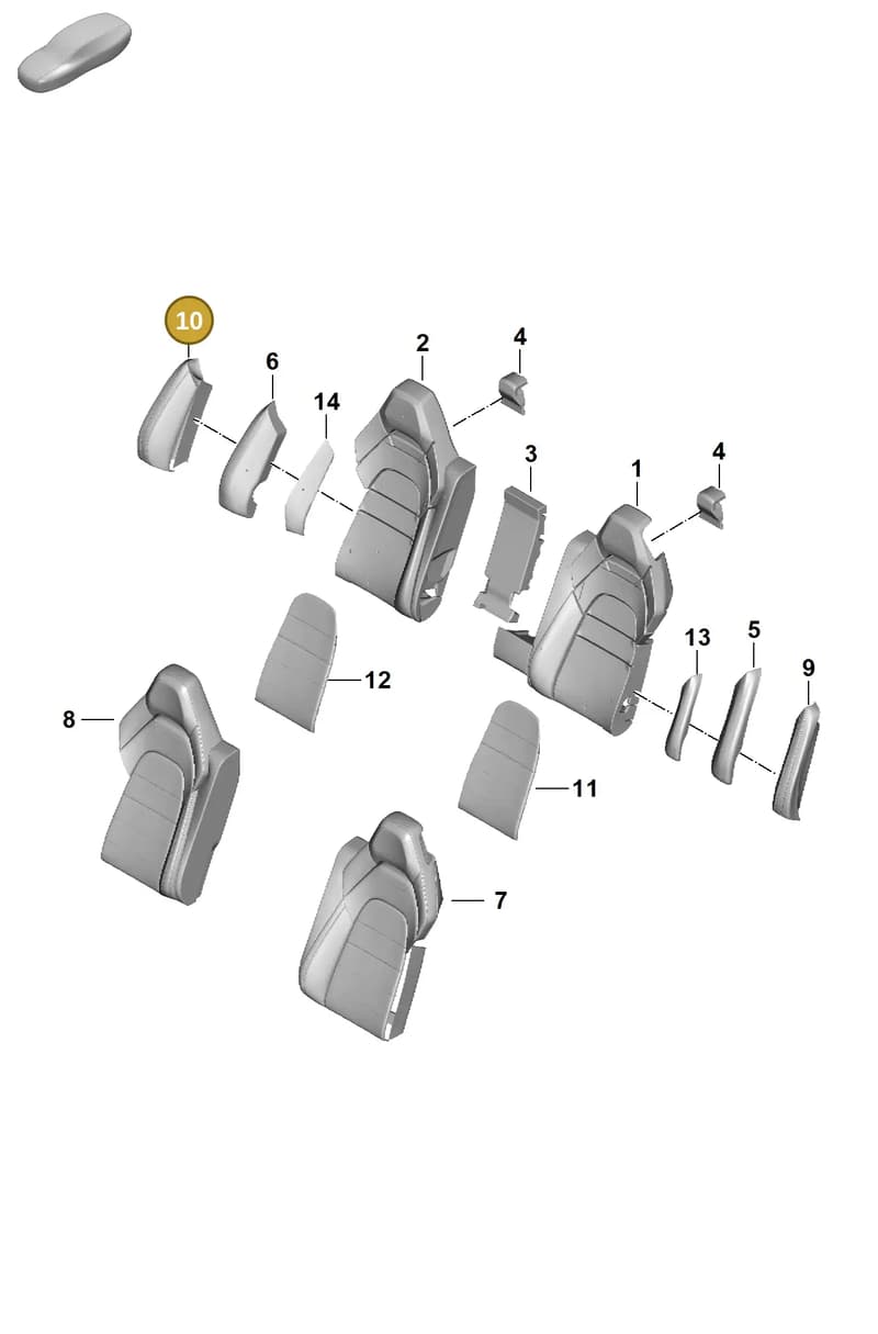 976885746ADBLK — Porsche Panamera (2023-2025) diagram p62818300, position 10