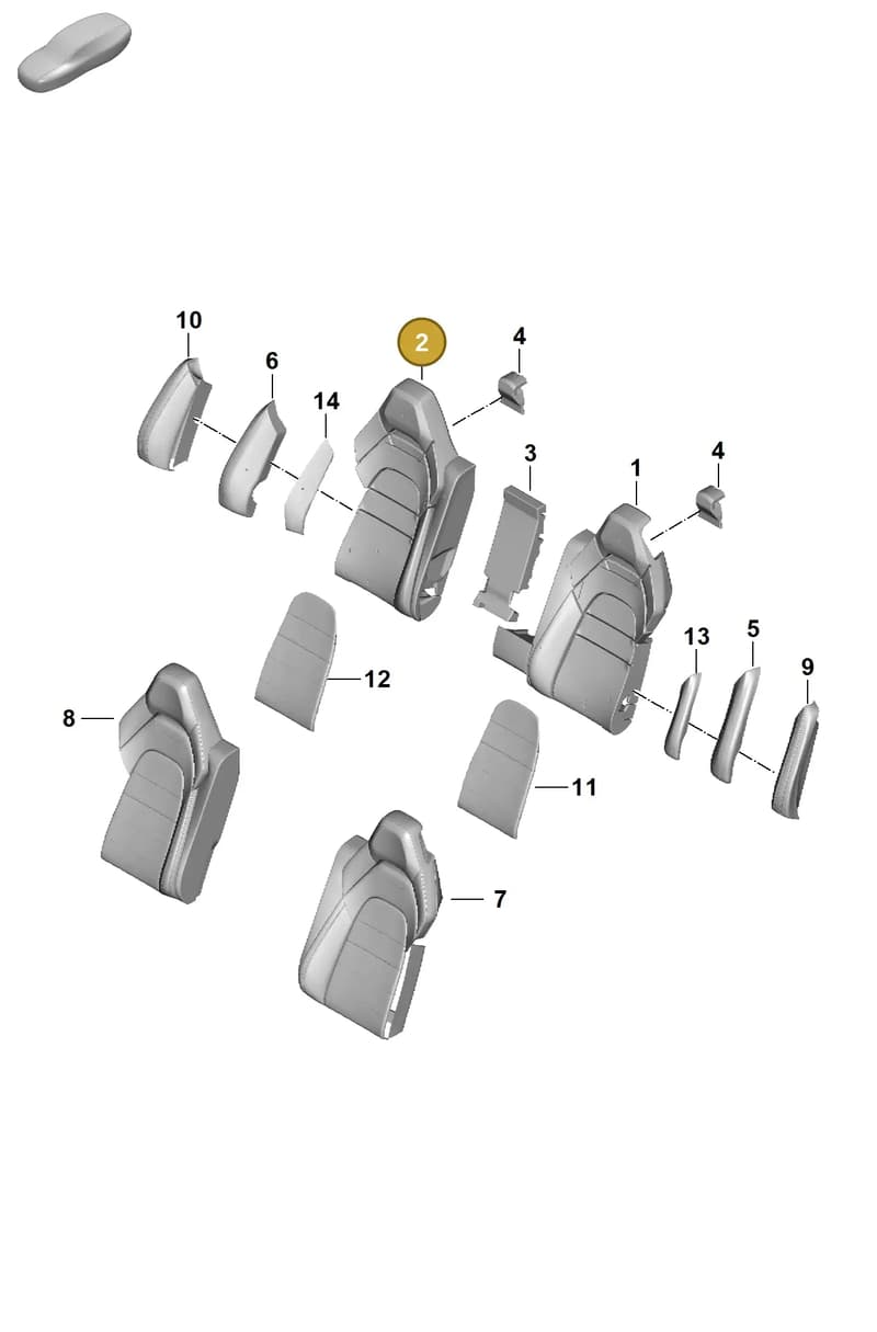 976885776K — Porsche Panamera (2023-2025) diagram p62818300, position 2