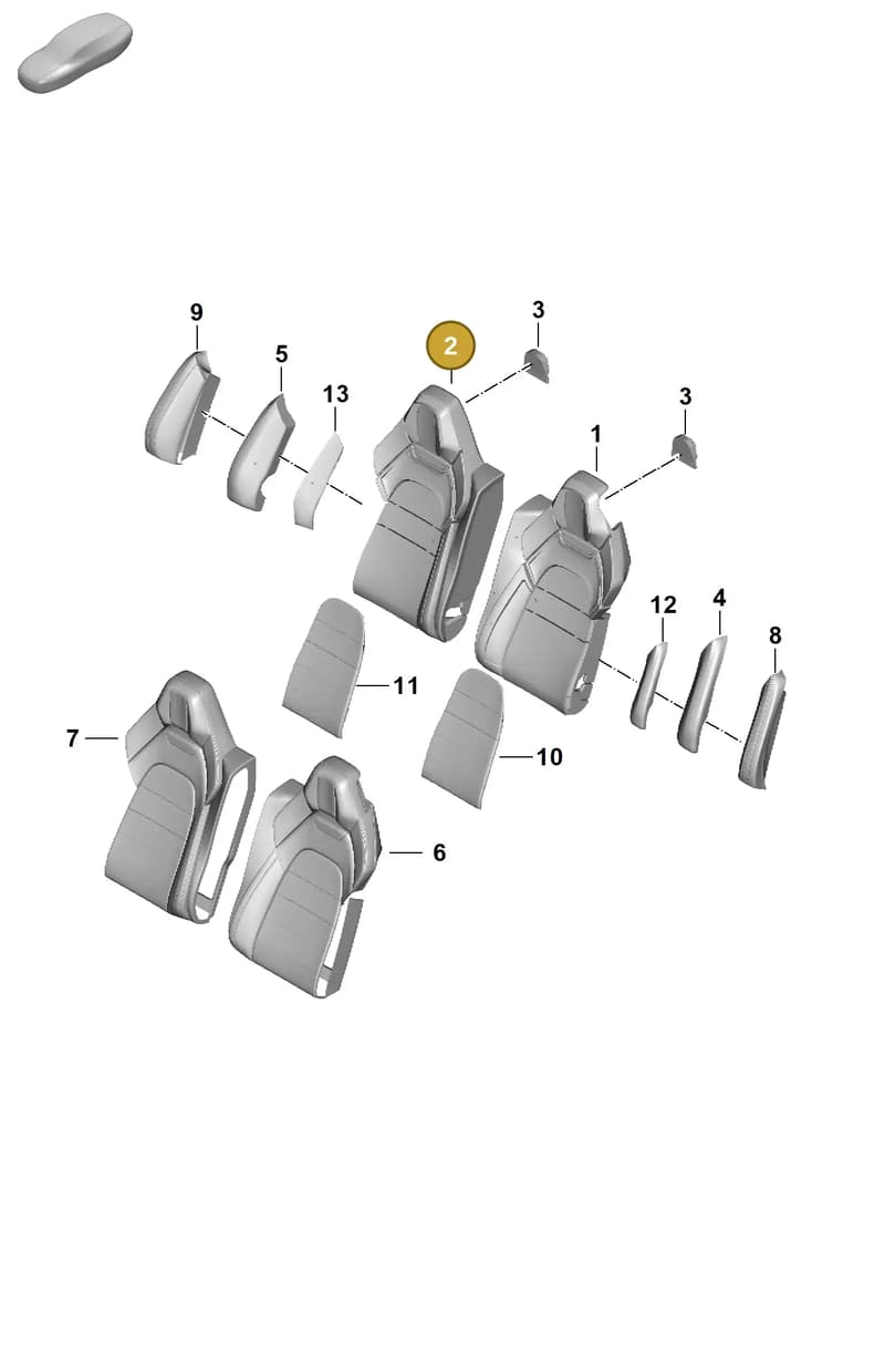 976885776Q — Porsche Panamera (2023-2025) diagram p62818315, position 2