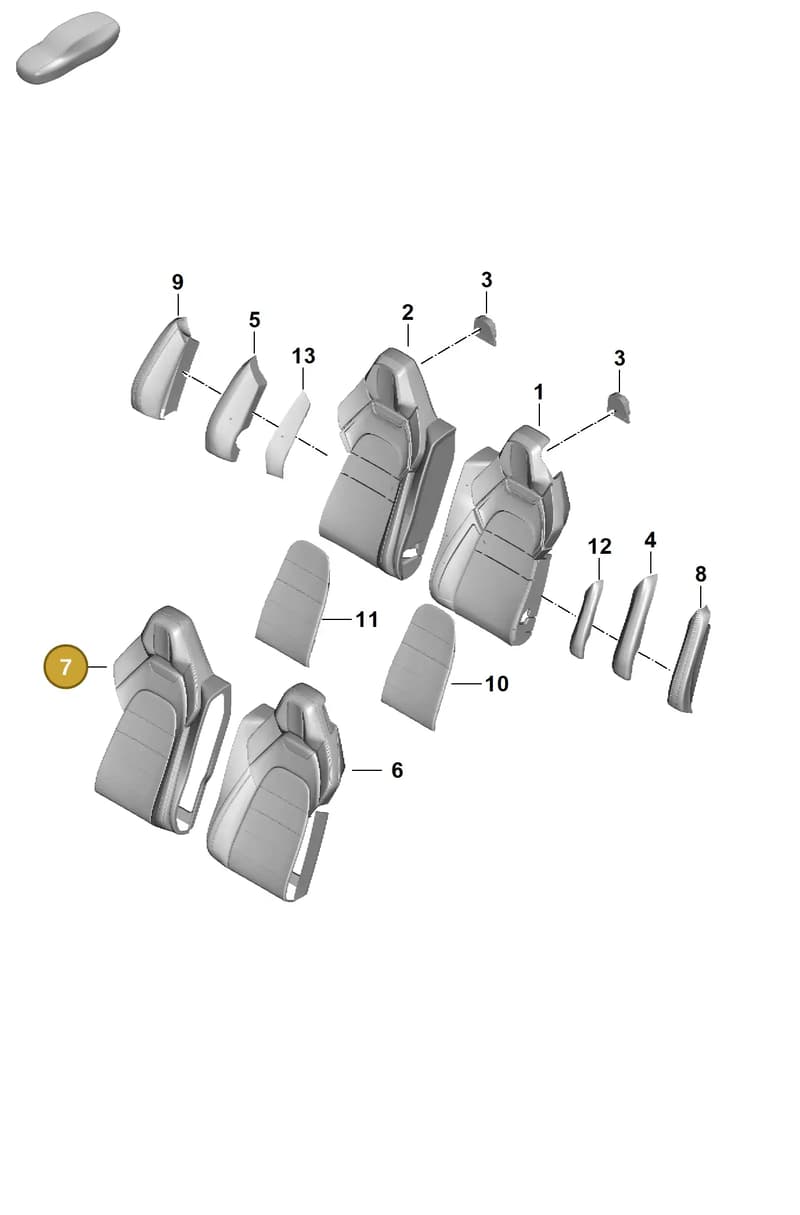 976885806BRIK0 — Porsche Panamera (2023-2025) diagram p62818315, position 7