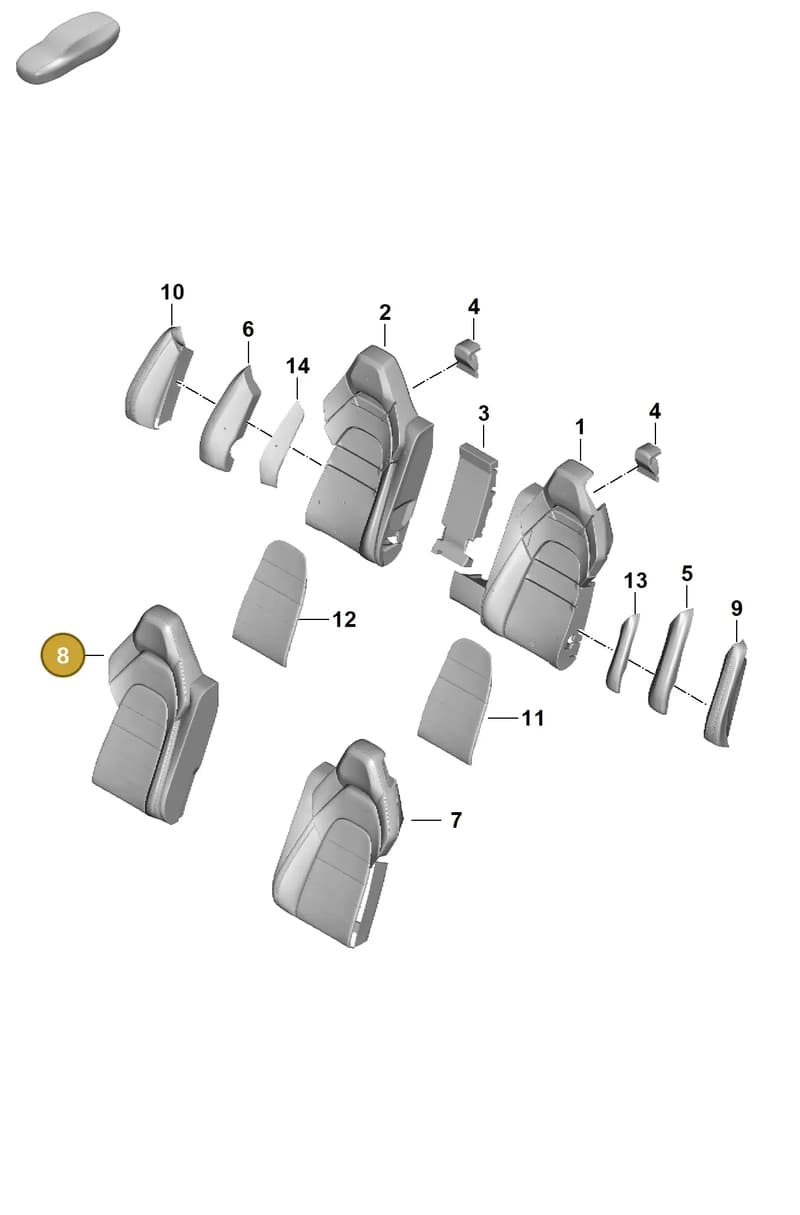 976885806CROG4 — Porsche Panamera (2023-2025) diagram p62818300, position 8
