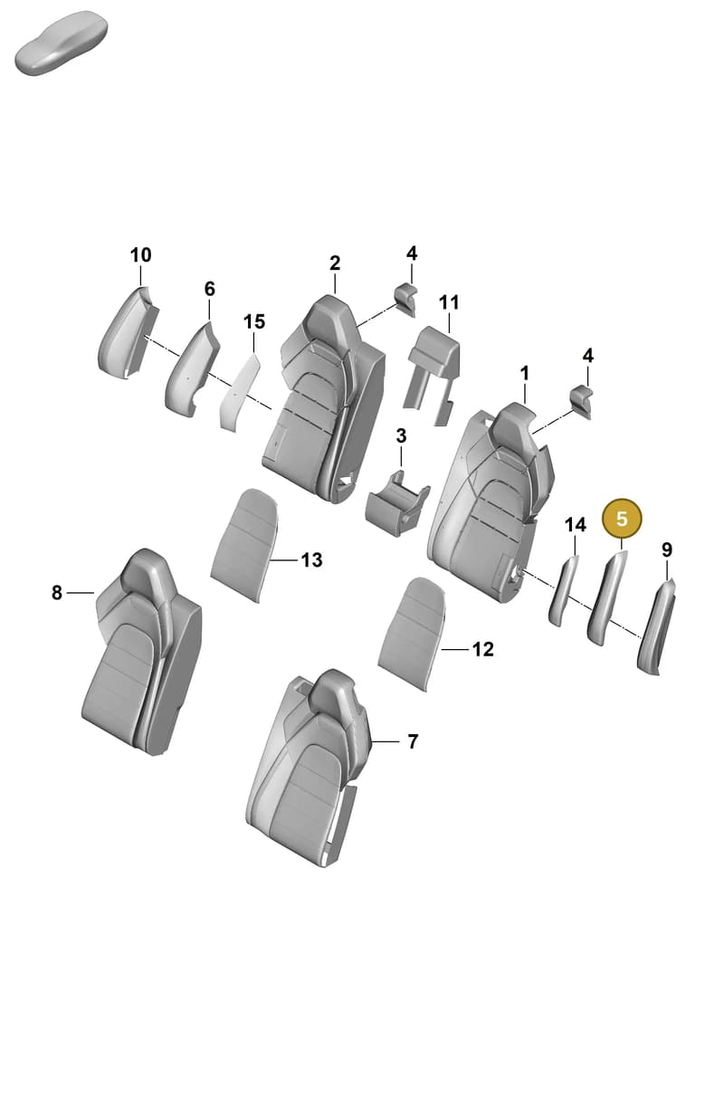 976885891 — Porsche Panamera (2023-2025) diagram p62818320, position 5