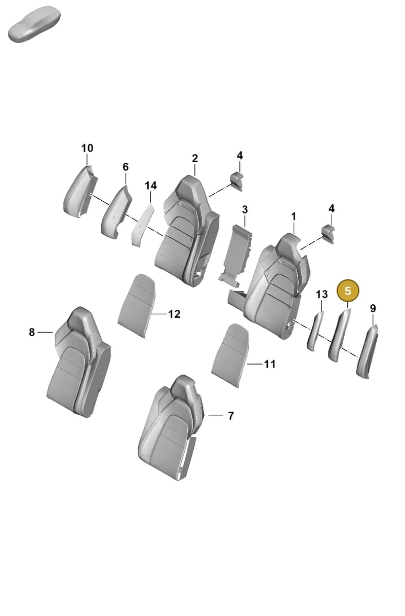 976885891 — Porsche Panamera (2023-2025) diagram p62818300, position 5