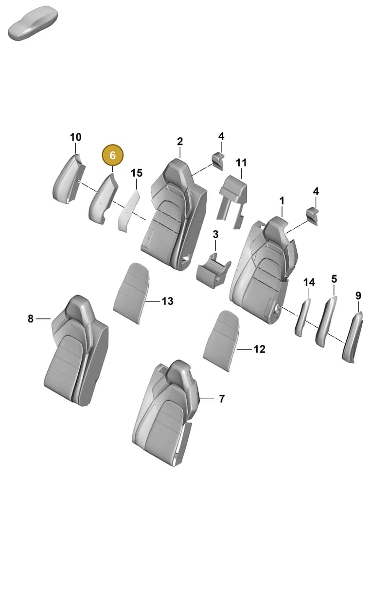 976885892A — Porsche Panamera (2023-2025) diagram p62818320, position 6