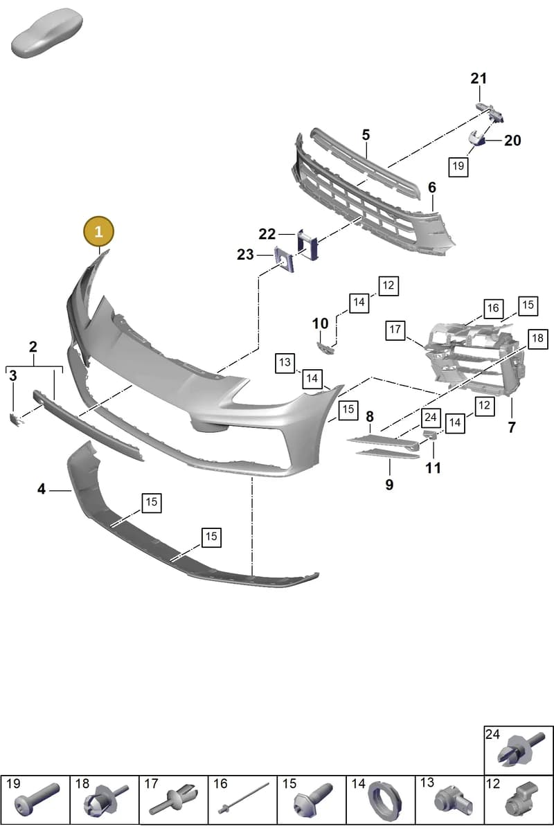 976898010F — Porsche Panamera (2023-2025) diagram p62802000, position 1