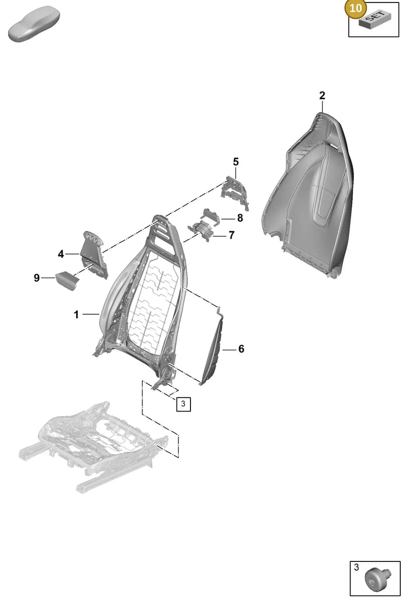 976898055A — Porsche Panamera (2023-2025) diagram p62817020, position 10
