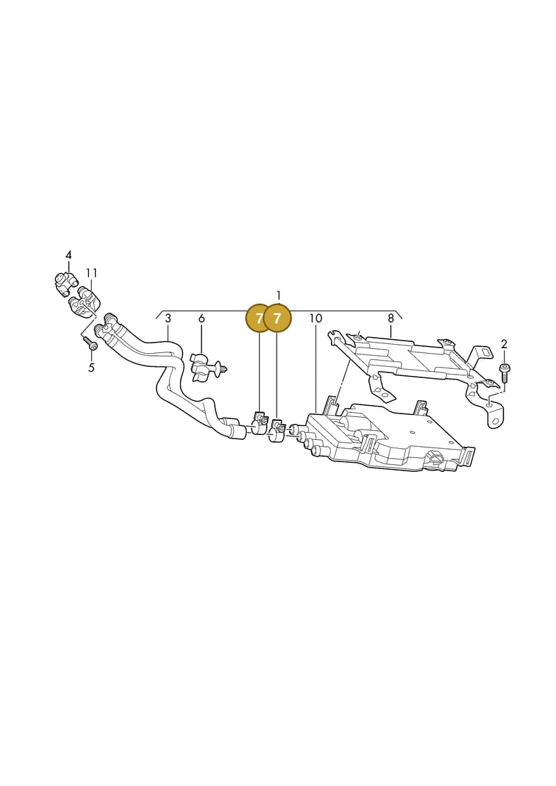 976898644 — Audi RS e-tron GT (2020-2025) diagram 4j1820200, position 7