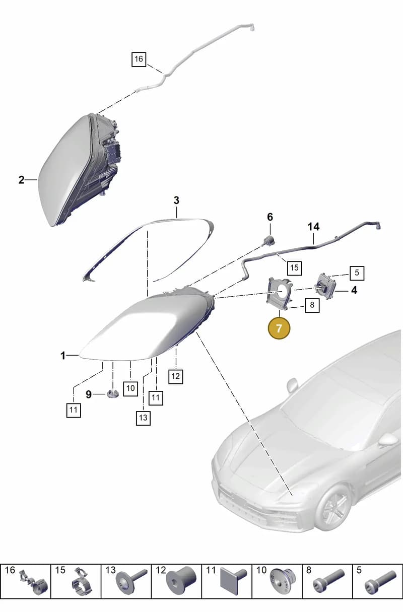 976941612 — Porsche Panamera (2023-2025) diagram p62908000, position 7