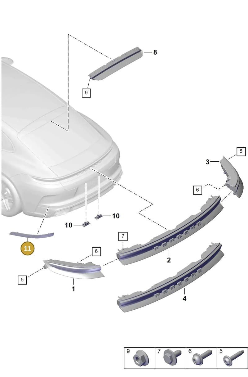 976945104B — Porsche Panamera (2023-2025) diagram p62908400, position 11
