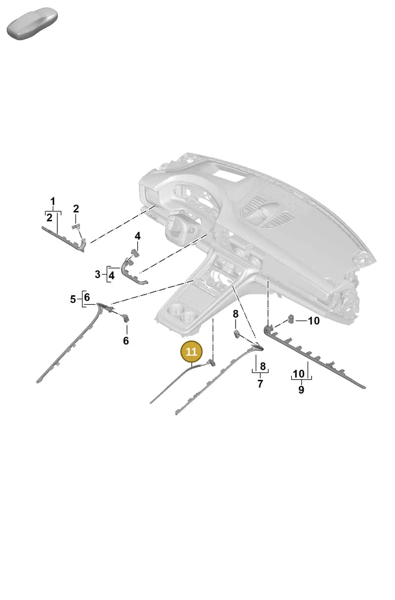 976947200B — Porsche Panamera (2023-2025) diagram p62905400, position 11