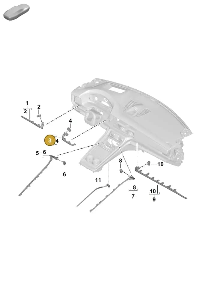 976947211B — Porsche Panamera (2023-2025) diagram p62905400, position 3