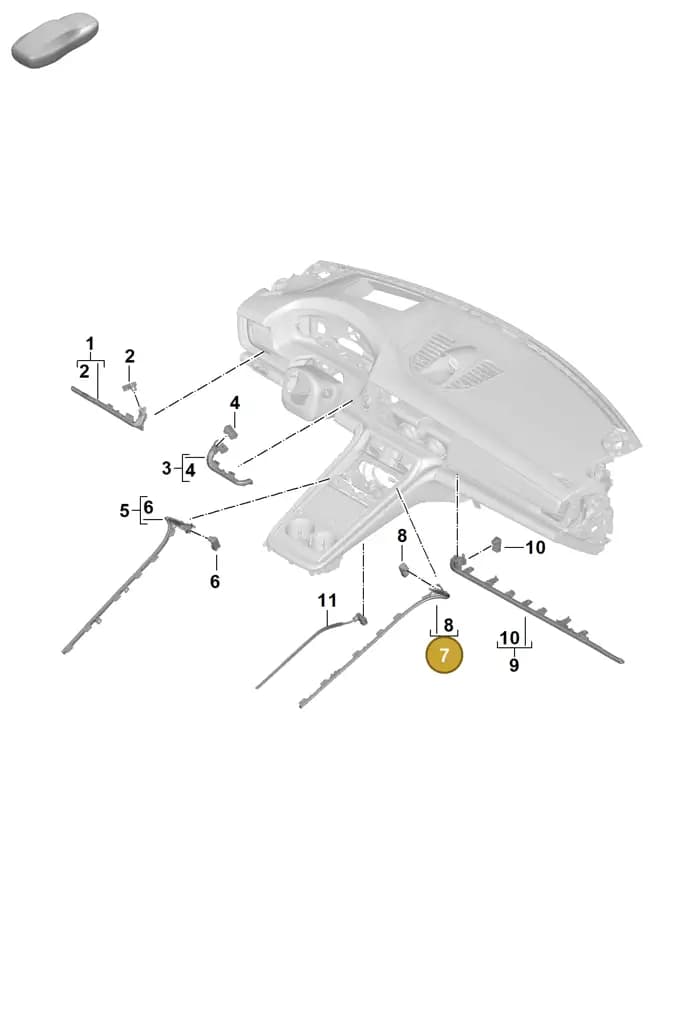 976947213B — Porsche Panamera (2023-2025) diagram p62905400, position 7