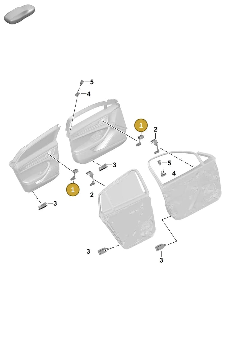 976947267 — Porsche Panamera (2023-2025) diagram p62905100, position 1