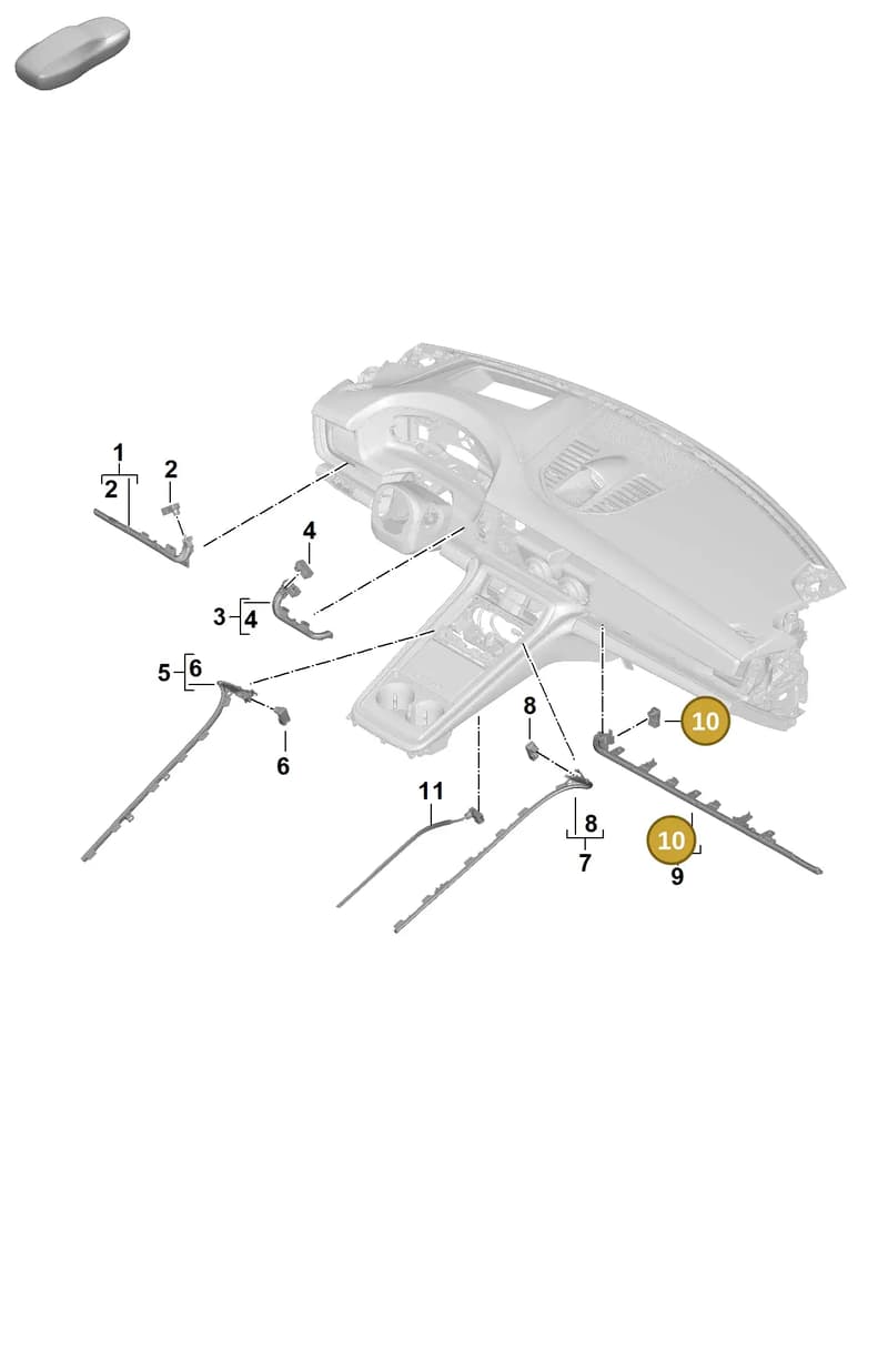 976947355AC — Porsche Panamera (2023-2025) diagram p62905400, position 10